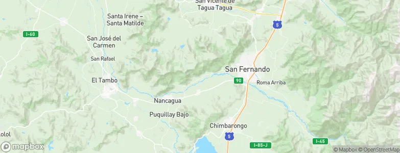 Lo Moscoso, Chile Map