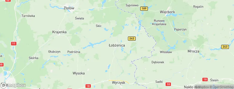 Łobżenica, Poland Map