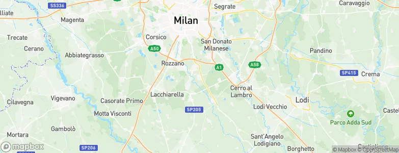 Locate di Triulzi, Italy Map