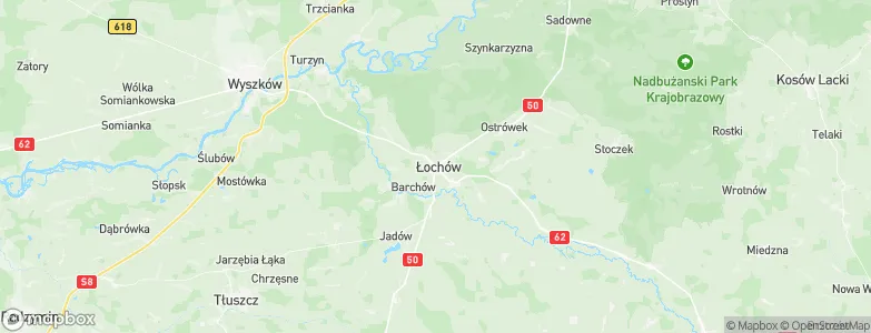 Łochów, Poland Map