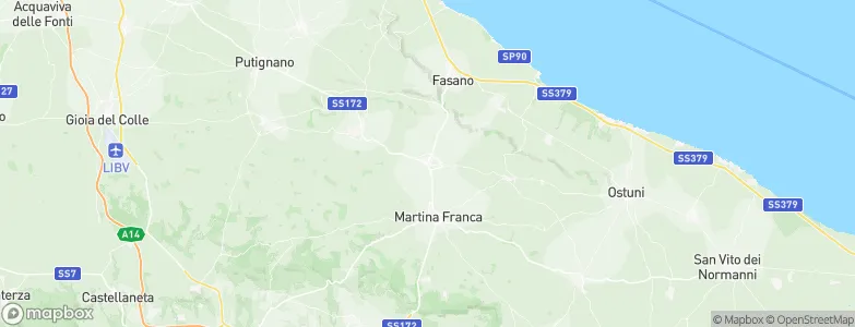 Locorotondo, Italy Map