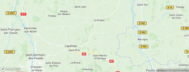 Loddes, France Map