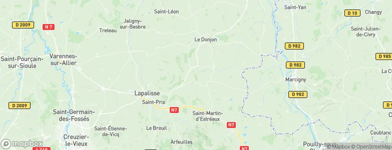 Loddes, France Map