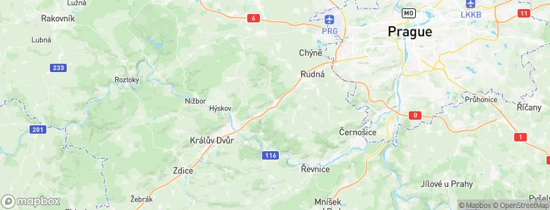 Loděnice, Czechia Map