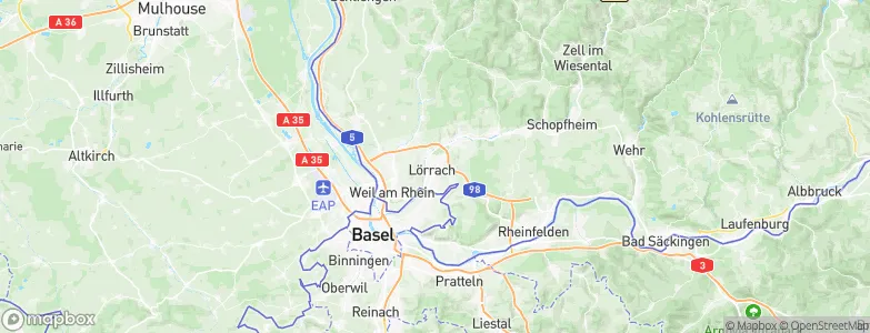 Loerrach, Germany Map