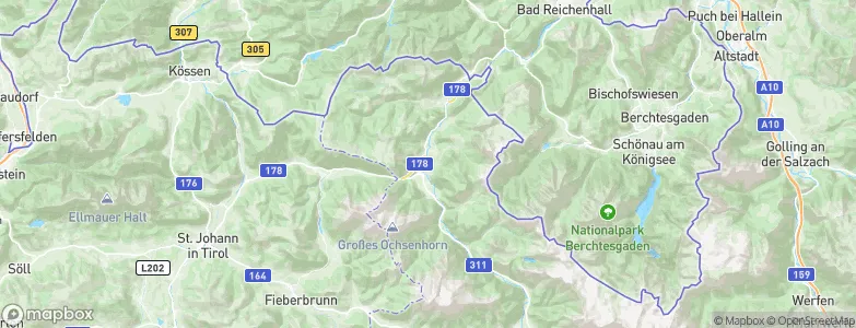 Lofer, Austria Map