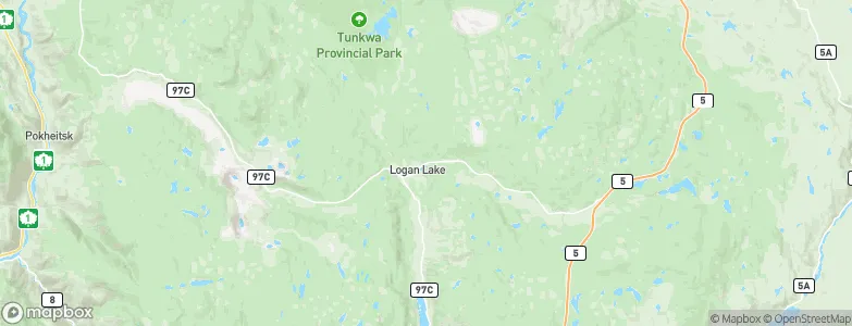 Logan Lake, Canada Map