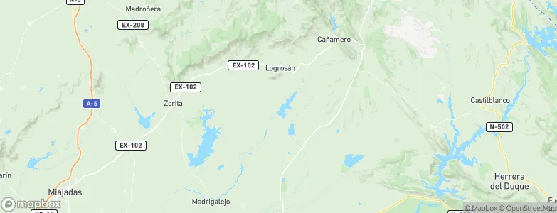 Logrosán, Spain Map
