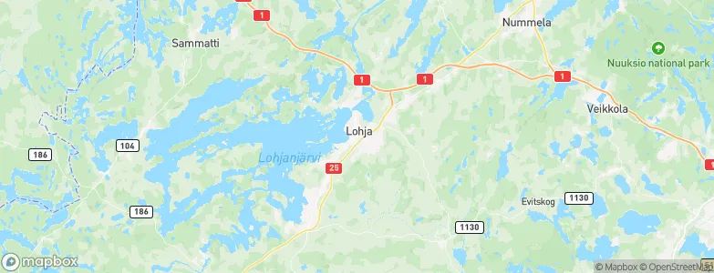 Lohja, Finland Map