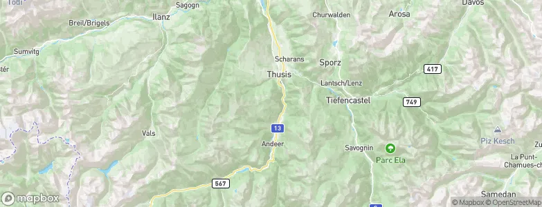 Lohn (GR), Switzerland Map