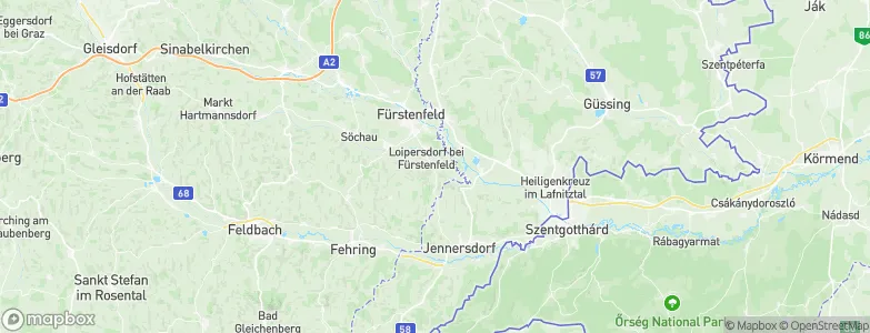 Loipersdorf bei Fürstenfeld, Austria Map
