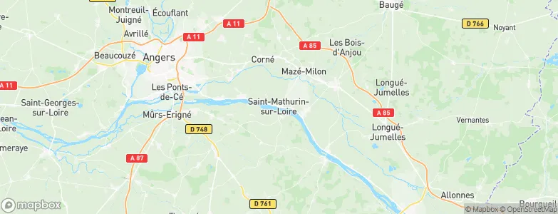 Loire-Authion, France Map