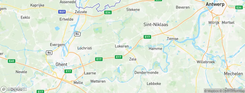 Lokeren, Belgium Map