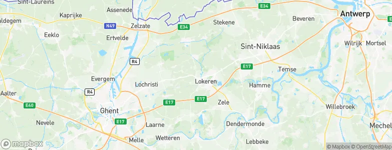 Lokeren, Belgium Map