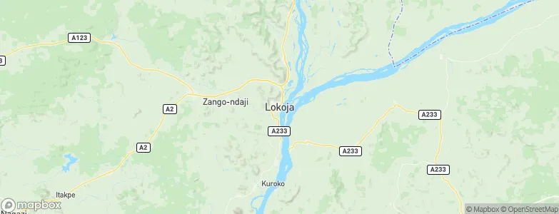 Lokoja, Nigeria Map