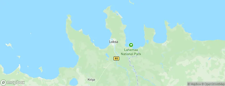 Loksa linn, Estonia Map