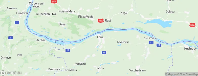 Lom, Bulgaria Map