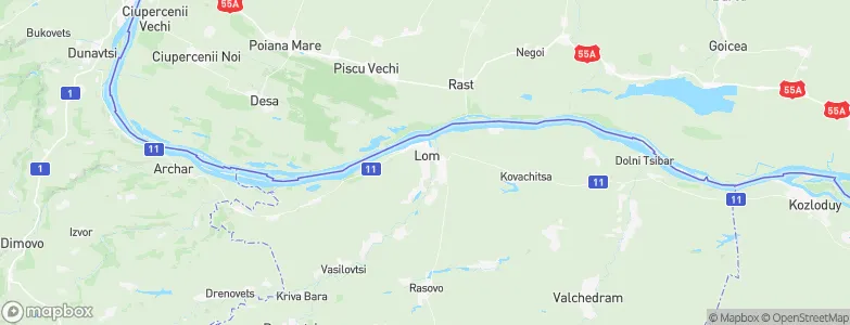 Lom, Bulgaria Map