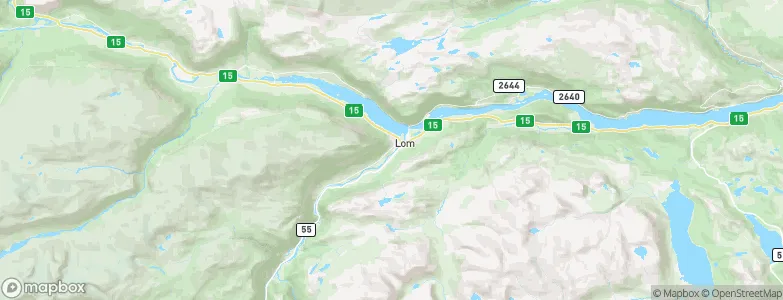 Lom, Norway Map