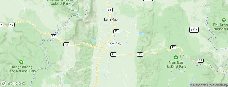 Lom Sak, Thailand Map