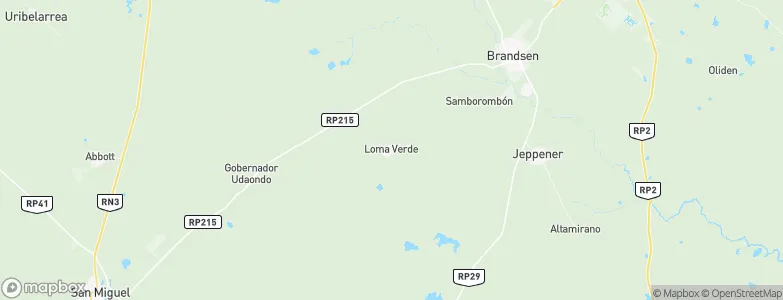 Loma Verde, Argentina Map