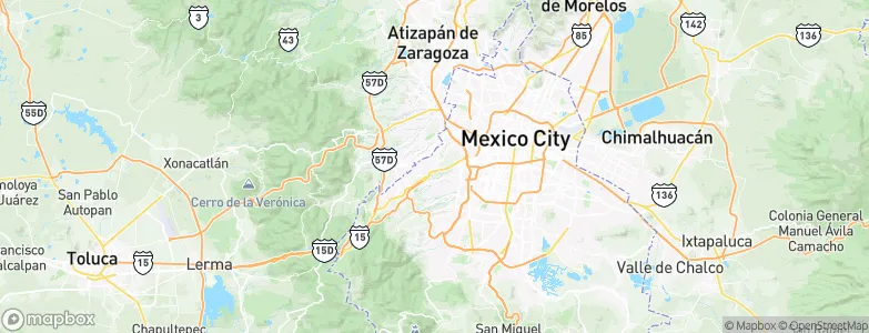 Lomas de Reforma, Mexico Map