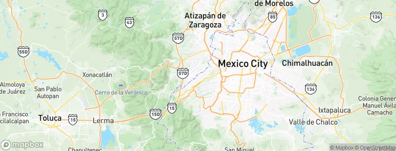 Lomas de Tecamachalco, Mexico Map