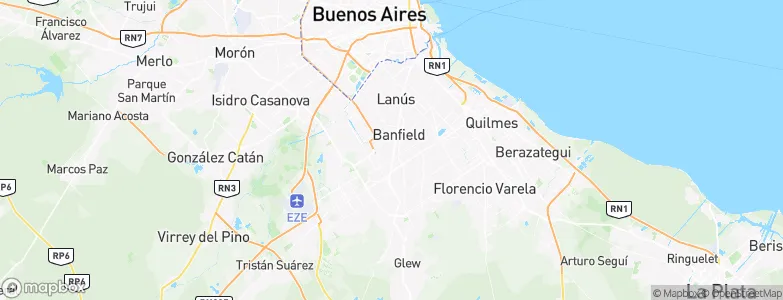 Lomas de Zamora, Argentina Map