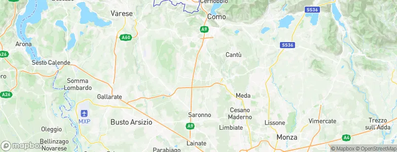 Lomazzo, Italy Map