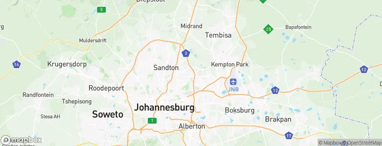 Lombardy East, South Africa Map