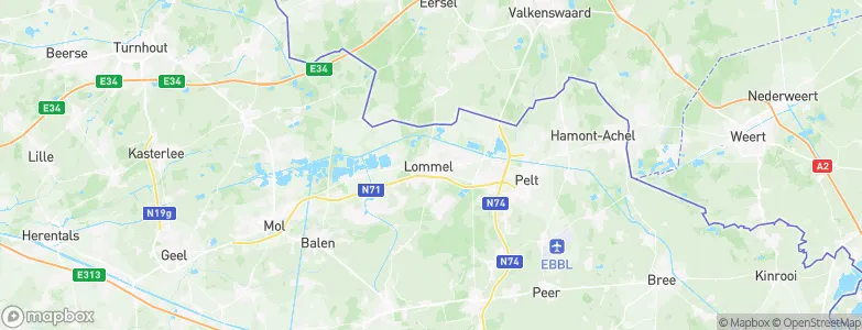 Lommel, Belgium Map