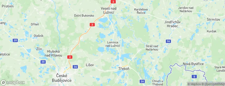 Lomnice nad Lužnicí, Czechia Map
