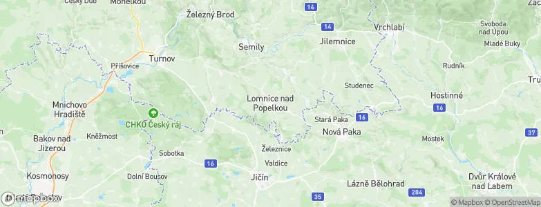 Lomnice nad Popelkou, Czechia Map