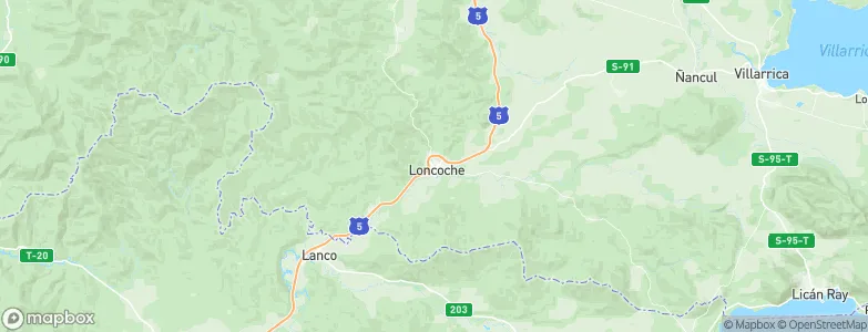Loncoche, Chile Map