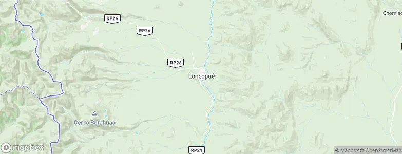 Loncopué, Argentina Map
