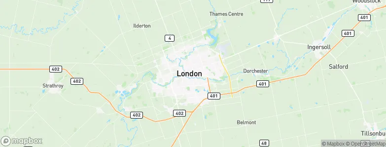 London, Canada Map