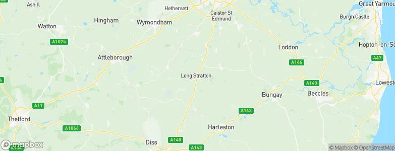Long Stratton, United Kingdom Map