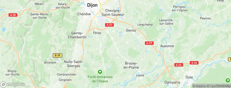 Longecourt-en-Plaine, France Map