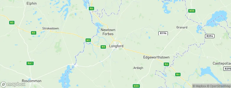 Longford, Ireland Map