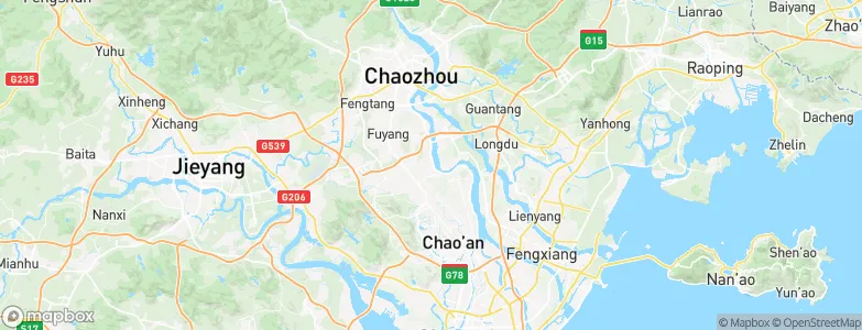 Longhu, China Map