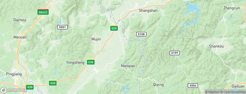 Longmen, China Map