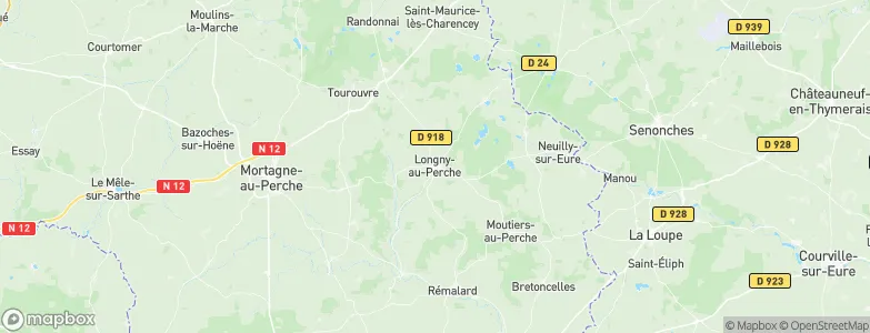 Longny-au-Perche, France Map