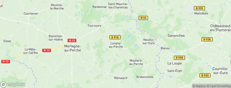 Longny les Villages, France Map