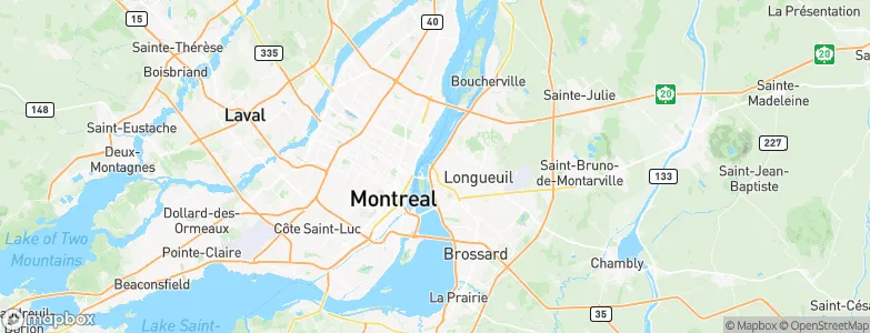 Longueuil, Canada Map
