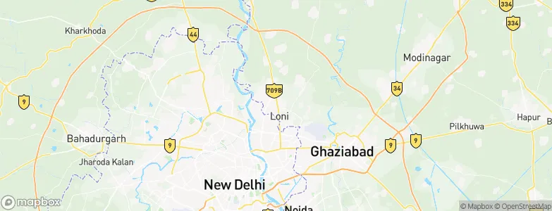 Loni, India Map