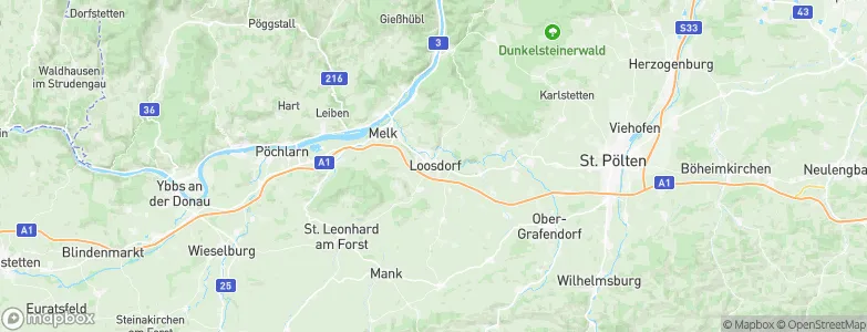 Loosdorf, Austria Map