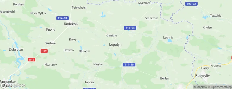 Lopatyn, Ukraine Map
