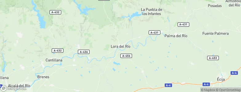 Lora del Río, Spain Map