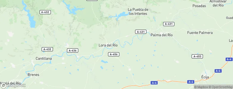 Lora del Río, Spain Map