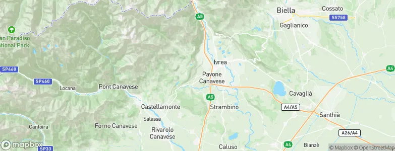 Loranzè, Italy Map